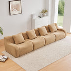 Cloud Sofa | 4-Seat Boneless Teddy Sofa With Curved Arms