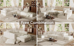 Flex Sofa | 150" Oversized Modular Boneless Sectional, Seats 6