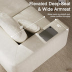 Flex Sofa | 150" Oversized Modular Boneless Sectional, Seats 6