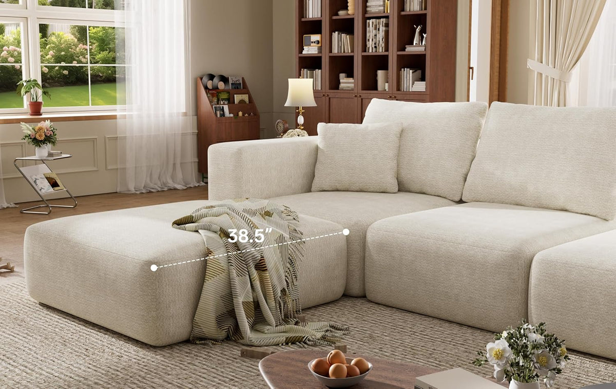 Flex Sofa | 150" Oversized Modular Boneless Sectional, Seats 6