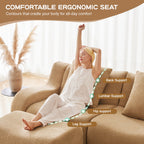 Cloud Sofa | 4-Seat Boneless Teddy Sofa With Curved Arms