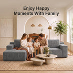 Cloud Sofa | 101" Boneless L-Shaped Sectional With Washable Cover