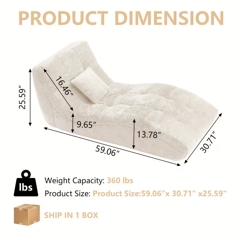 Sleeper Sofa | 59" Self-Standing Lounge Sofa Bed