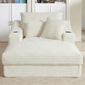 Sleeper Sofa | 68" Boneless Cloud Recliner Sofa Bed with Cup Holder