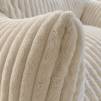 Sleeper Sofa | Oversized Fuzzy Bean Bag Lounge Chair with Armrests - Boneless Sectional Sofa | Boneless Labs
