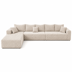 Mega Sofa | 165" Oversized Modular Boneless Cloud Couch with Detachable Chaise - Boneless Sectional Sofa | Boneless Labs