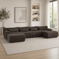 Flex Sofa | Convertible U-Shape Boneless Corduroy Sectional with Ottoman - Boneless Sectional Sofa | Boneless Labs