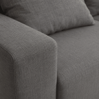 Mega Sofa | 132" Modular L-Shape Chenille Sectional with 6 Pillows - Boneless Sectional Sofa | Boneless Labs