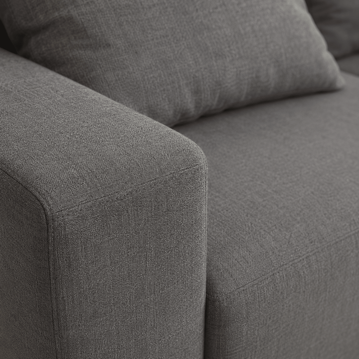 Mega Sofa | 132" Modular L-Shape Chenille Sectional with 6 Pillows - Boneless Sectional Sofa | Boneless Labs