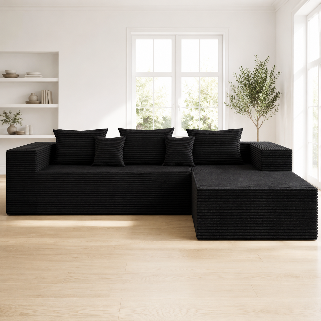 Cloud Sofa | 105.9" Memory Foam L-Shape Sectional