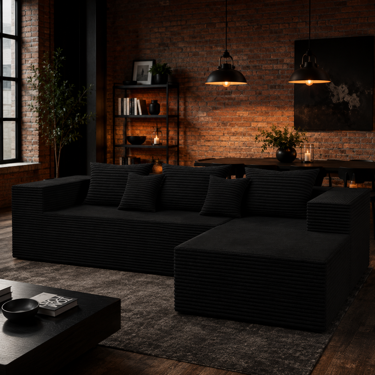 Cloud Sofa | 105.9" Memory Foam L-Shape Sectional