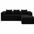 Cloud Sofa | 105.9" Memory Foam L-Shape Sectional - Boneless Sectional Sofa | Boneless Labs