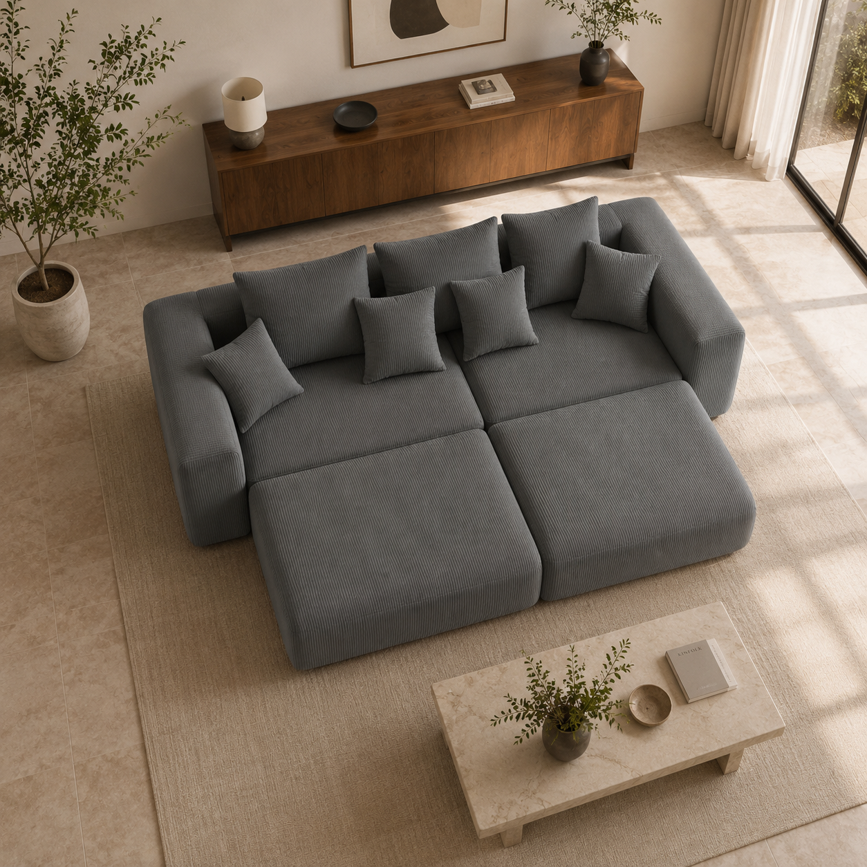 Cloud Sofa | 117" Memory Foam Modular Sectional