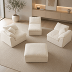 Flex Sofa | 109" Chenille Deep Seat Sectional With Ottoman - Boneless Sectional Sofa | Boneless Labs
