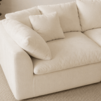 Flex Sofa | 109" Chenille Deep Seat Sectional With Ottoman - Boneless Sectional Sofa | Boneless Labs