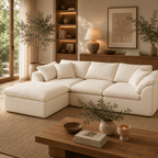 Flex Sofa | 109" Chenille Deep Seat Sectional With Ottoman - Boneless Sectional Sofa | Boneless Labs