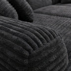 Cloud Sofa | 105" L-Shape Boneless Corduroy Sectional with Washable Cover