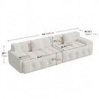 Cloud Sofa | 114" Oversized 3-Seater Boneless Chenille Sectional