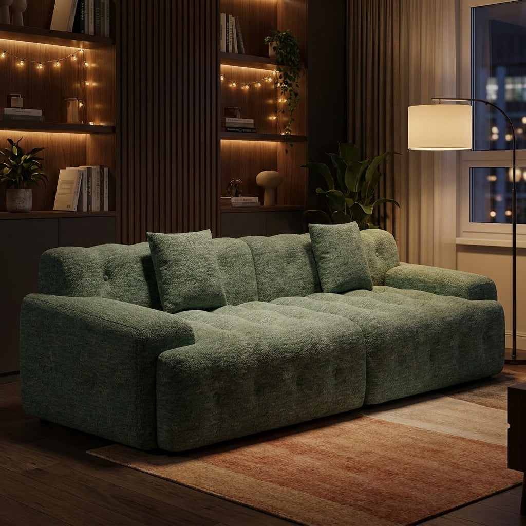 Cloud Sofa | 114" Oversized 3-Seater Boneless Chenille Sectional