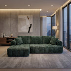 Cloud Sofa | 108" Marshmallow Modular L-Shape Chenille Sectional with Deep Seat