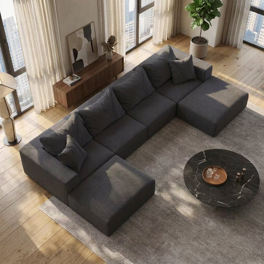 Mega Sofa | 162" Oversized Modular Cloud Sectional