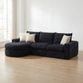 (2) B1 Cloud Sofa | 99" Chenille Curved Sectional