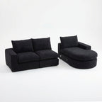 Cloud Sofa | 99" Chenille Curved Sectional