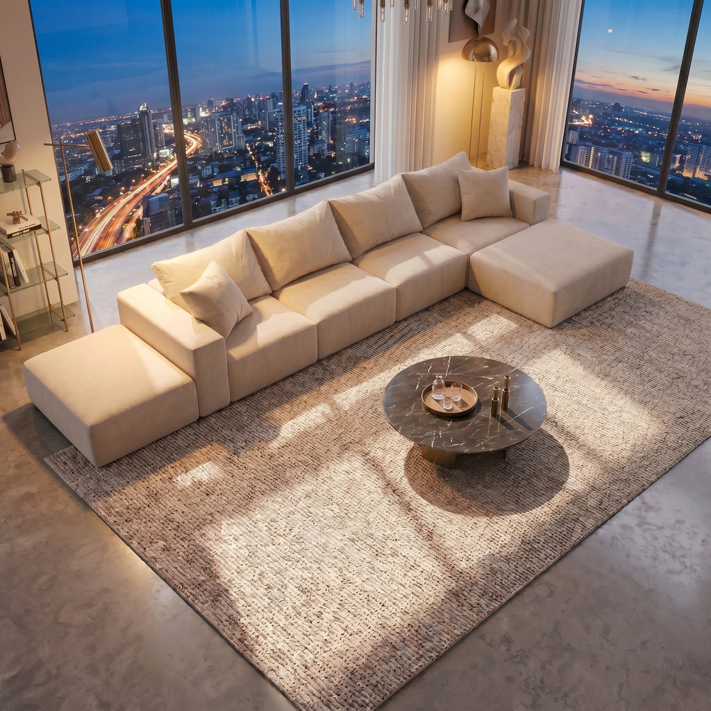 (3) B1 Mega Sofa | 162" Oversized Modular Cloud Sectional