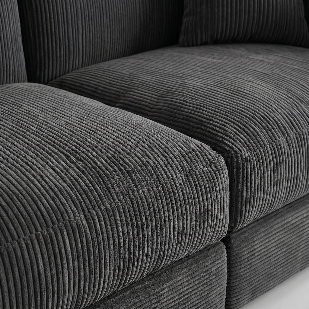 Sleeper Sofa | 79" 4-in-1 Convertible Boneless Sofa Bed