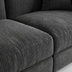 Sleeper Sofa | 79" 4-in-1 Convertible Boneless Sofa Bed