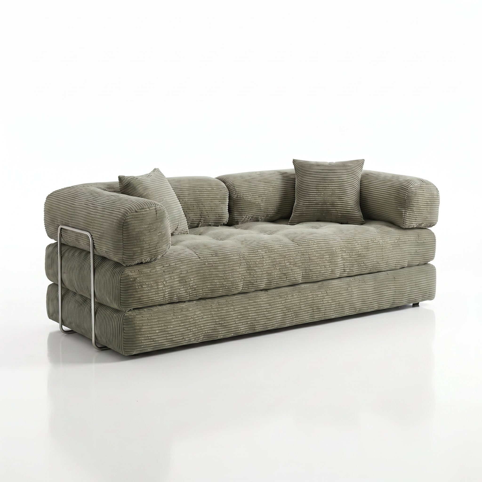Sleeper Sofa | 79" 4-in-1 Convertible Boneless Sofa Bed