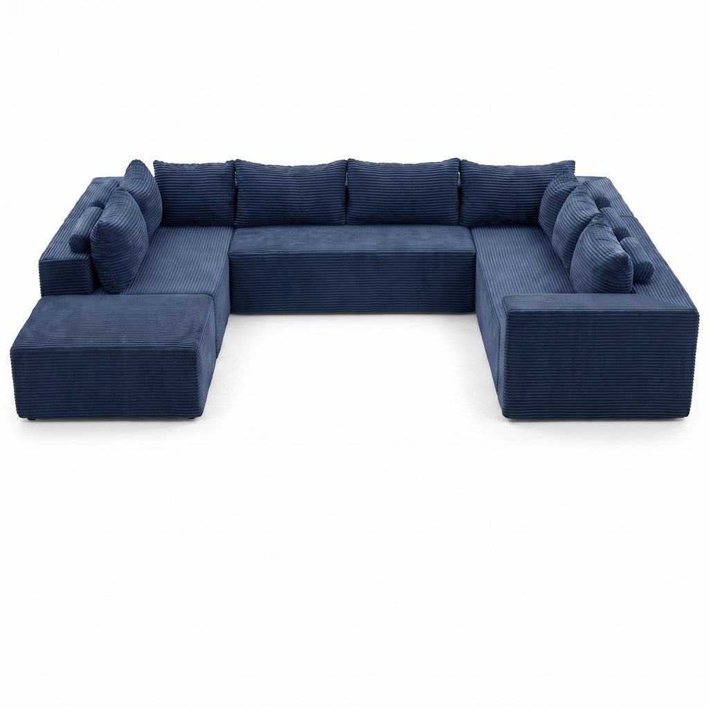 Mega Sofa | 135" 8-Seat Modular Sectional With Ottoman