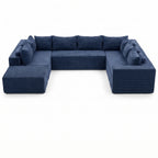 Mega Sofa | 135" 8-Seat Modular Sectional With Ottoman
