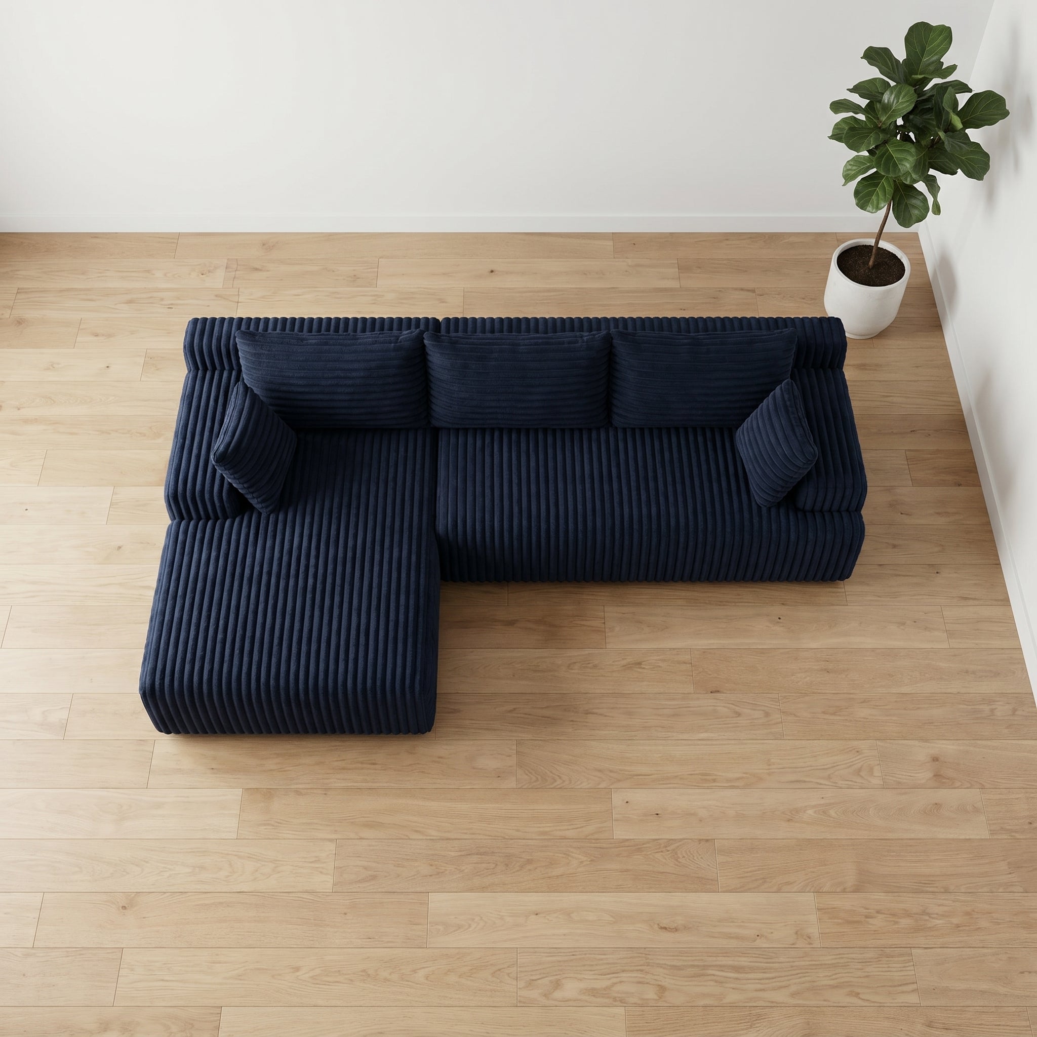 Cloud Sofa | Standard L-Shape Corduroy Sectional
