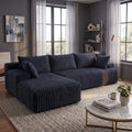 Cloud Sofa | Standard L-Shape Corduroy Sectional - Boneless Sectional Sofa | Boneless Labs