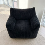 Sleeper Sofa | Oversized Fuzzy Bean Bag Lounge Chair with Armrests - Boneless Sectional Sofa | Boneless Labs