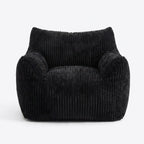 Sleeper Sofa | Oversized Fuzzy Bean Bag Lounge Chair with Armrests - Boneless Sectional Sofa | Boneless Labs