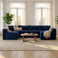 Mega Sofa | 128" Modular U-Shape Boneless Cloud Couch with Double Chaise - Boneless Sectional Sofa | Boneless Labs