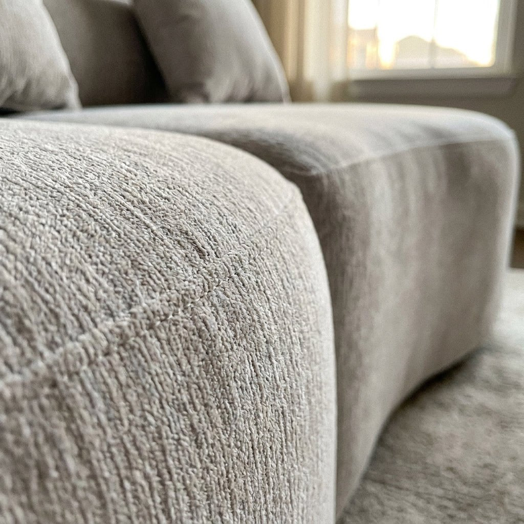 Cloud Sofa | 130" Curved Boneless Chenille Sectional - Boneless Sectional Sofa | Boneless Labs