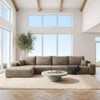 Mega Sofa | 135" Modular Corduroy Sectional with L-Shape Chaise - Boneless Sectional Sofa | Boneless Labs