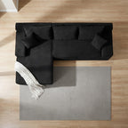 Cloud Sofa | 105" Reversible L-Shape Corduroy Sectional with Chaise - Boneless Sectional Sofa | Boneless Labs