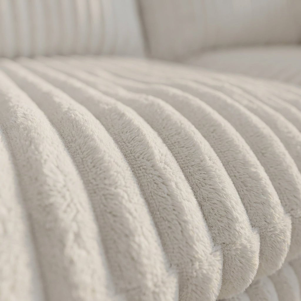Mega Sofa | 118" Corner V-Shape Boneless Corduroy Sectional - Boneless Sectional Sofa | Boneless Labs