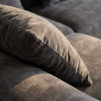 Flex Sofa | 118" Curved Velvet Boneless Sectional with L-Shape Chaise - Boneless Sectional Sofa | Boneless Labs