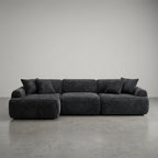 Cloud Sofa | 105" L-Shape Boneless Corduroy Sectional with Washable Cover