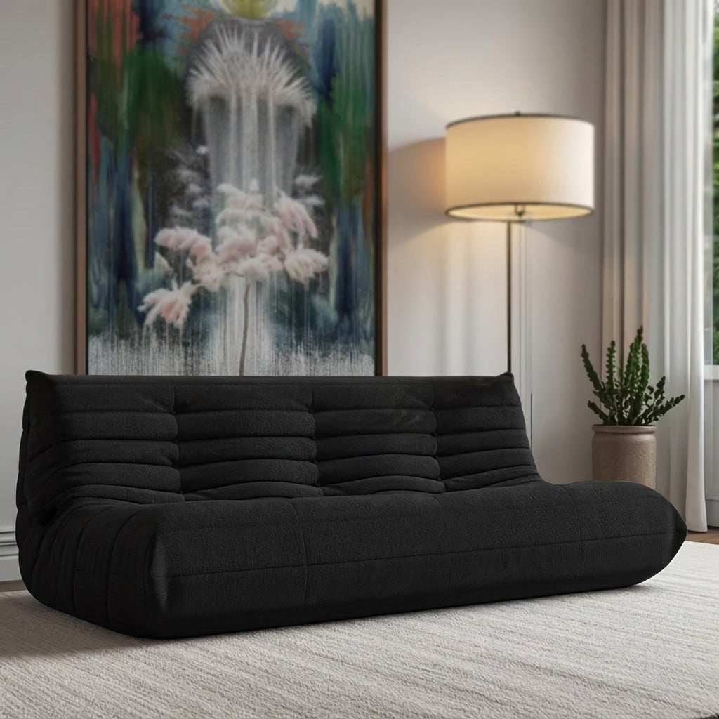Sleeper Sofa | Fleece Beanbag Sofa with Deep Foam Seating