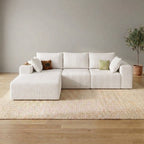 Cloud Sofa | 96" Modular L-Shape Corduroy Sectional with Chaise - Boneless Sectional Sofa | Boneless Labs