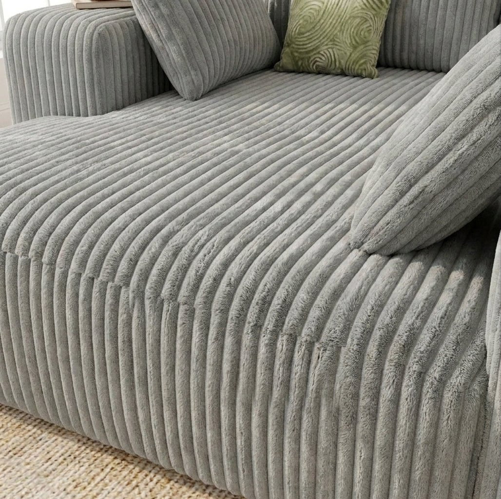 Cloud Sofa | 96" Modular L-Shape Corduroy Sectional with Chaise - Boneless Sectional Sofa | Boneless Labs