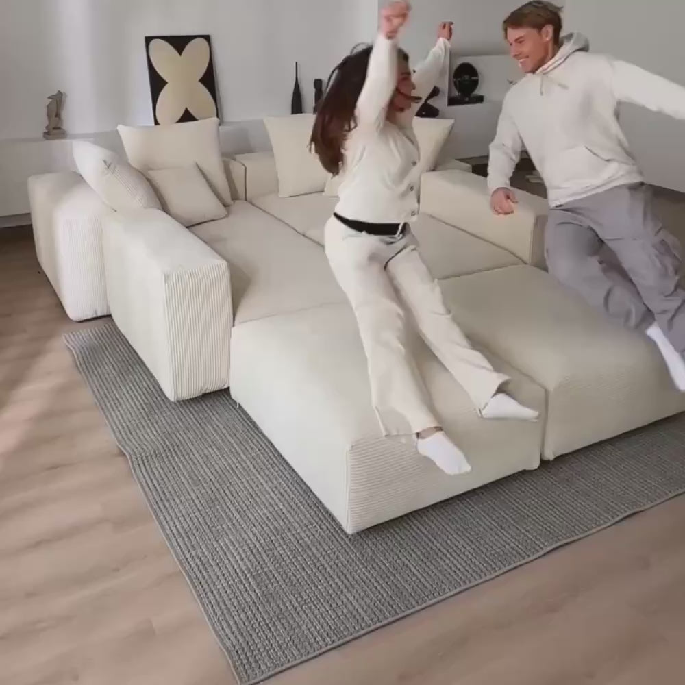 Mega Sofa | 162" Oversized Modular Cloud Sectional